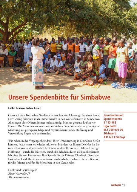 Das Magazin der Jesuitenmission