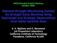 JPL - the National Drought Mitigation Center