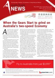 Issue 141 - The Australian Chamber of Commerce in Hong Kong.