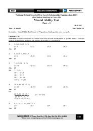 Paper & Solution - Career Point