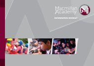 Prospectus - Macmillan Academy