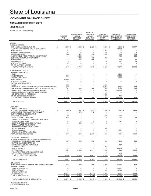 2011 - Division of Administration - Louisiana