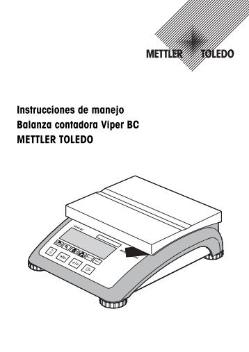 Instrucciones de manejo - METTLER TOLEDO