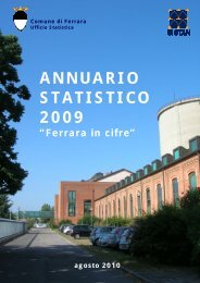 ANNUARIO STATISTICO 2009 - Comune di Ferrara