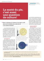 La santé du pis, c'est aussi une question de culture! - Fédération des ...