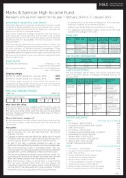 The Marks and Spencer High Income Fund - M&S Bank