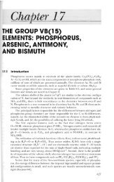 Chapter 17 THE GROUP VB(15) ELEMENTS