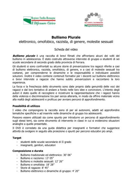 Bullismo Plurale - scheda video