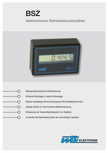 elektronischer BetriebsstundenzÃ¤hler - WTK-Elektronik GmbH