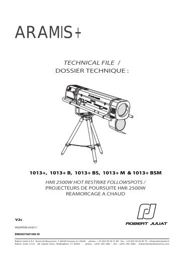 Robert Juliat Aramis Manual - EES