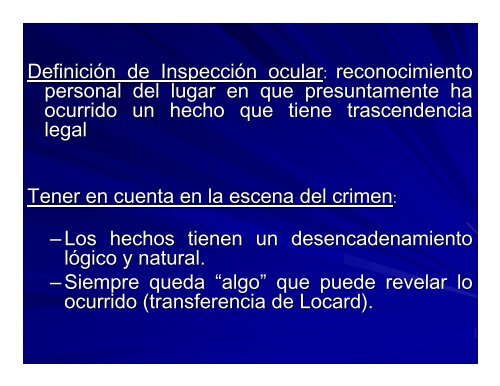 ESCENA DEL CRIMEN - Poder Judicial