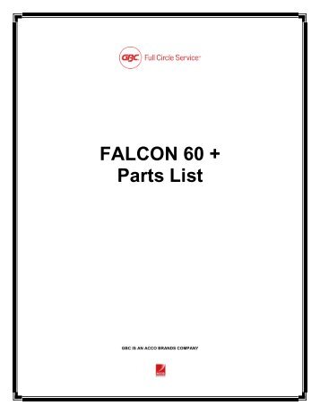 Falcon 60 + parts list