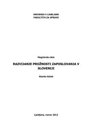 razvijanje proÅ¾nosti zaposlovanja v sloveniji - Fakulteta za upravo ...