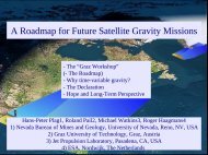 A Roadmap for Future Satellite Gravity Missions - GGOS