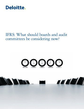 IFRS: What should boards and audit committees be ... - IAS Plus