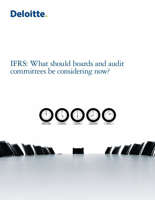 IFRS: What should boards and audit committees be ... - IAS Plus