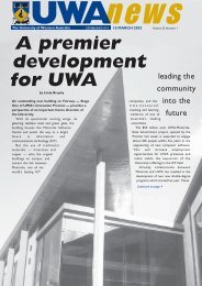 10 Mar: Vol 22, #1 - Publications Unit - The University of Western ...