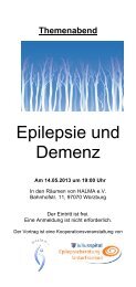 Epilepsie und Demenz - Stiftung Juliusspital WÃ¼rzburg