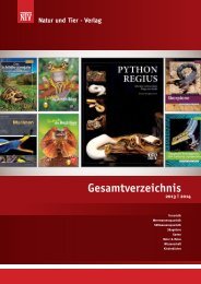 Gesamtverzeichnis 2013 - Natur und Tier - Verlag GmbH