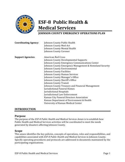 ESF-8 Public Health & Medical Services - jocoem