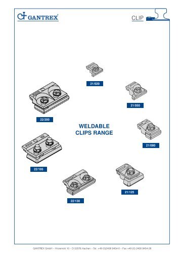 Weldable - Gantrex