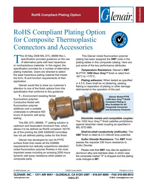 Lightweight, Corrosion-Free Composites - Pan Pacific Electronics