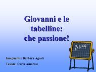 Giovanni e le tabelline: tabelline: che passione! - USP di Piacenza