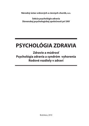 psychologia_zdravia 2009.pdf - Prohuman