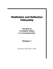 Meditation and Reflection Fellowship - Africa Leadership Forum