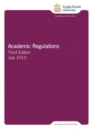 Academic Regulations - Third Edition (July 2010) - Anglia Ruskin ...