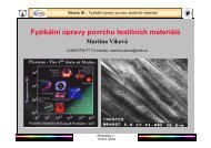 Fyzikální úpravy povrchu textilních materiálů