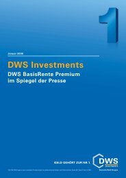 Januar 2009 DWS Investments