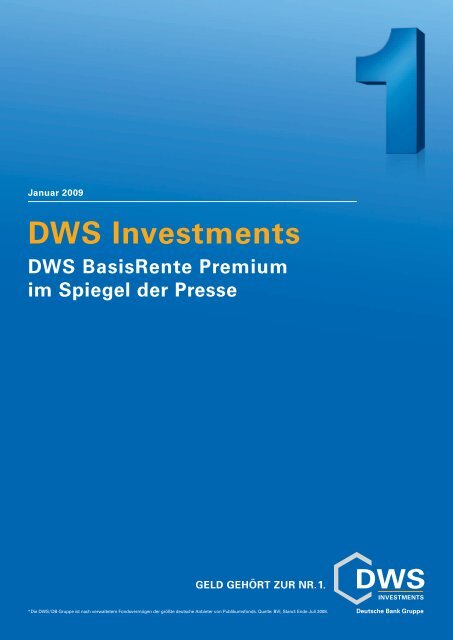 Januar 2009 DWS Investments