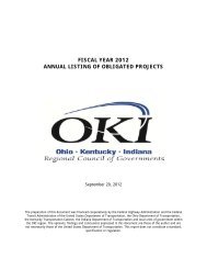 fiscal year 2012 annual listing of obligated projects - OKI