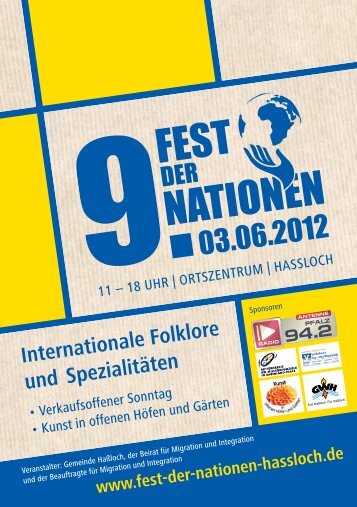 Internationale Folklore und Spezialitäten - Gemeinde Haßloch