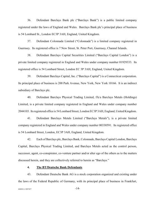 36 Defendant Barclays Ba