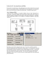 Carlson SurvCE: Surveying Stations and Offsets If your goal is to ...