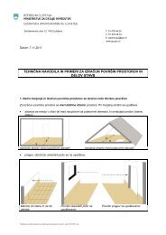 TehniÄna navodila in primeri za izraÄun povrÅ¡in prostorov in delov