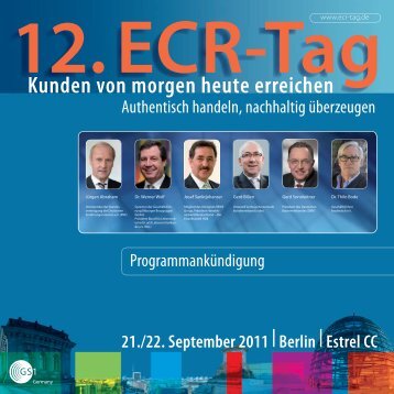 Kunden von morgen heute erreichen - ECR Tag - GS1 Germany