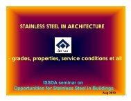 STAINLESS STEEL IN ARCHITECTURE d ti i diti t ll - grades ...