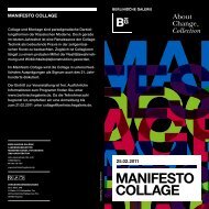 manifesto CoLLaGe - About Change, Collection Stiftung