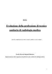 Evoluzione della professione di tecnico sanitaria di radiologia medica