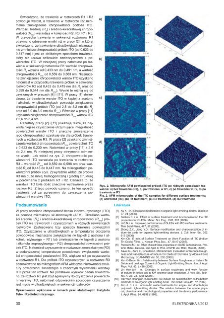 Elektronika 2012-08 I.pdf - Instytut SystemÃ³w Elektronicznych