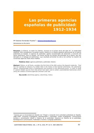 Las primeras agencias espaÃ±olas de publicidad - Maecei.es