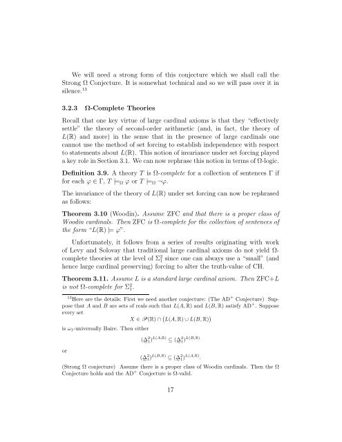 The Continuum Hypothesis - Logic at Harvard