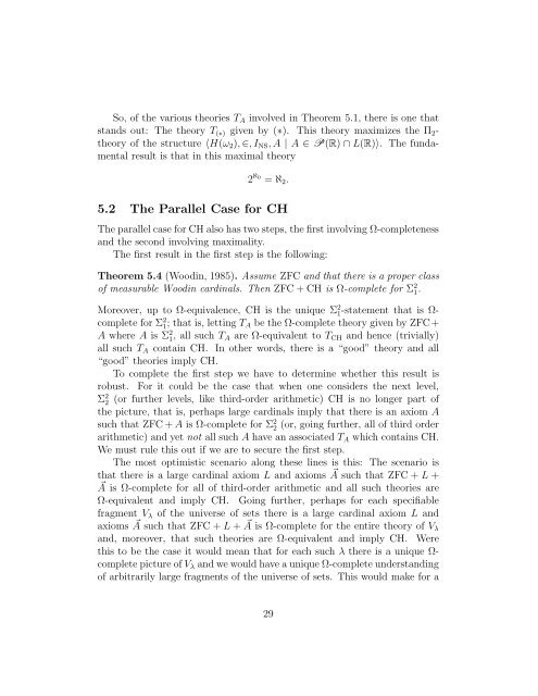 The Continuum Hypothesis - Logic at Harvard