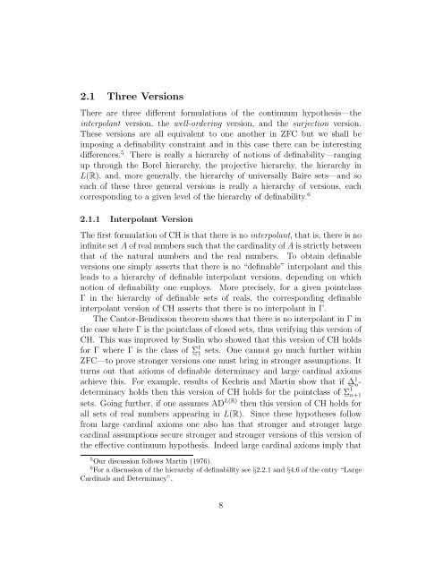 The Continuum Hypothesis - Logic at Harvard