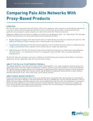 Comparing Palo Alto Networks With Proxy-Based Products