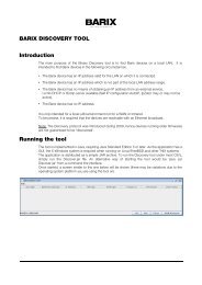 Barix Software Discovery Tool v17 User Guide (PDF)