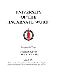 Adobe Acrobat PDF - University of the Incarnate Word